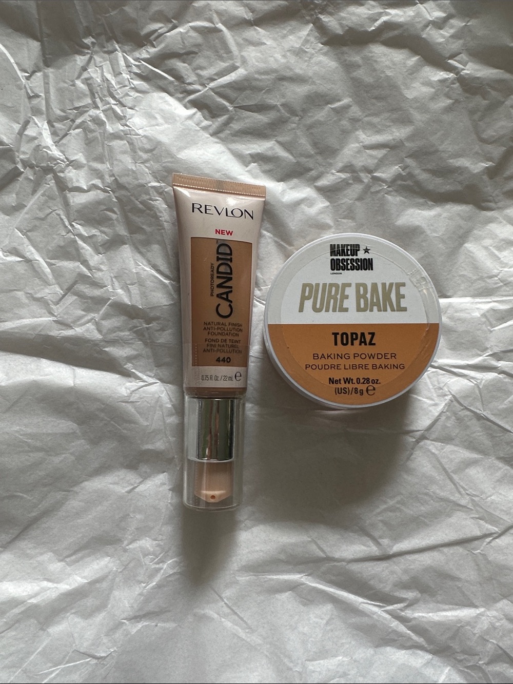 Revlon Candid Foundation & Topaz Baking Powder Duo - Beige/Tan